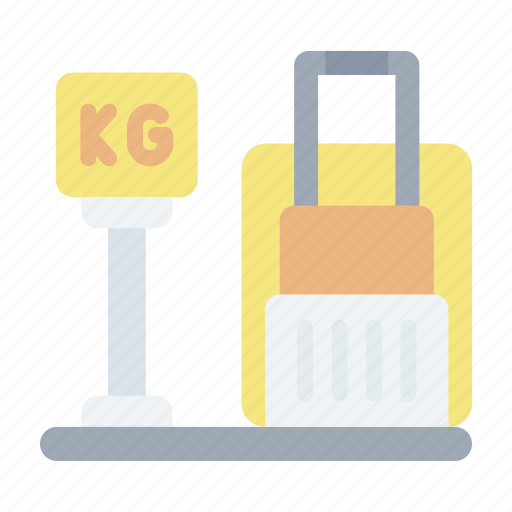 Luggage, airport, weight, baggage, scale icon - Download on Iconfinder