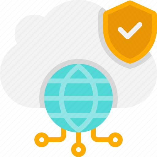 Cloud, security, protection, server, internet, internet security, digital technology icon - Download on Iconfinder