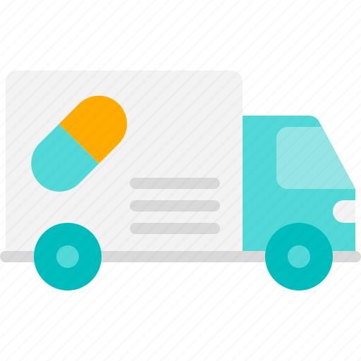 Delivery, distribution, medicine, truck, car, online healthcare, medical icon - Download on Iconfinder
