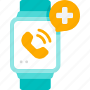 smartwatch, call, emergency, calling, notification, online healthcare, medical, hospital, healthcare