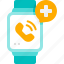 smartwatch, call, emergency, calling, notification, online healthcare, medical, hospital, healthcare 