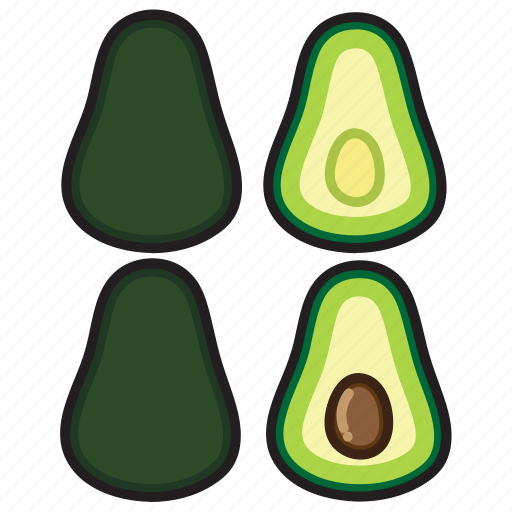 Avocado, food, fruit, healthy, vegetable, kitchen, cooking icon - Download on Iconfinder