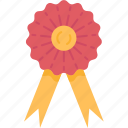 rosette, floral, design, decoration, award