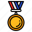 medal, ribbon, winner 