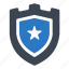 award, protection, ribbon, security, shield 