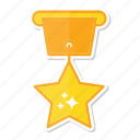 medal, achievement, award, gold, prize, star