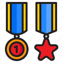 first, medal, reward, star, wining
