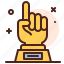 hand, award, certified 