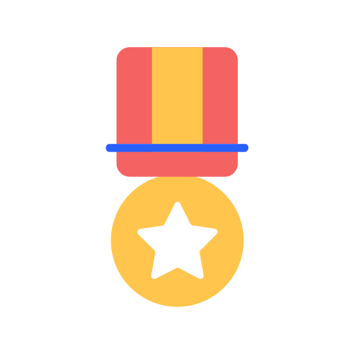 Medal, badge, prize, trophy, achievement, success, business icon - Free download
