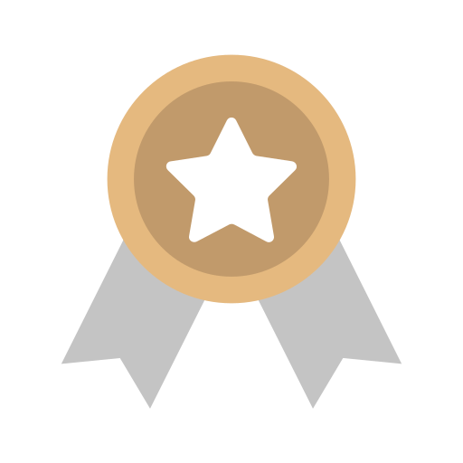 Medal, bronze, prize, trophy, achievement, success, badge icon - Free download