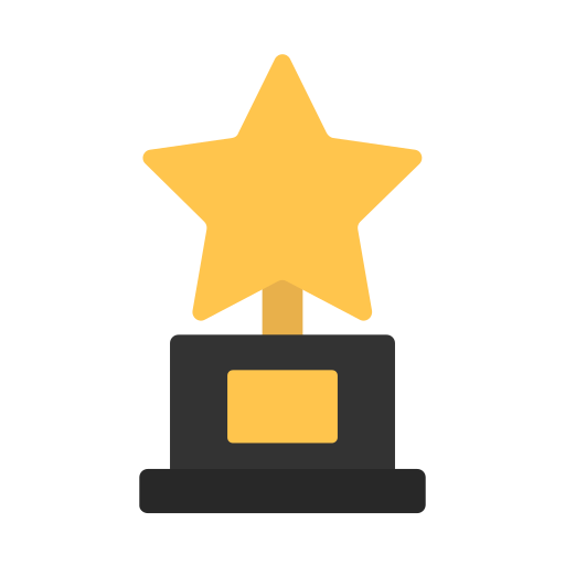 Trophy, prize, medal, achievement, success, badge icon - Free download