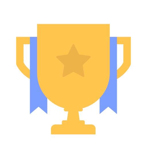 Trophy, prize, medal, badge, achievement, reward, success icon - Free download