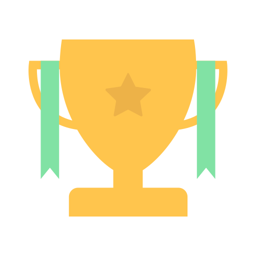 Trophy, prize, medal, badge, achievement, success, business icon - Free download