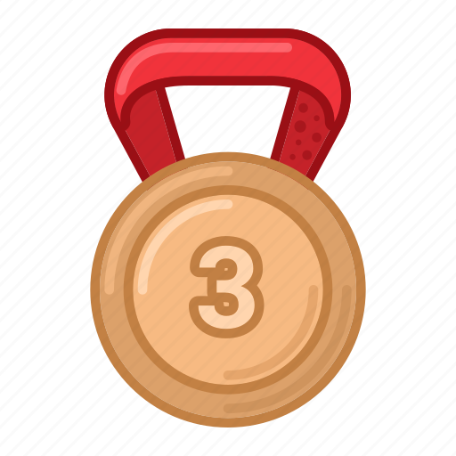 Bronze, medal, award, prize, badge, achievements icon - Download on Iconfinder