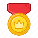 crown, medal, award, achievements, prize, badge