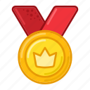 crown, medal, award, prize, badge, achievements