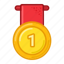 gold, medal, award, prize, badge, achievements