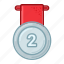 silver, medal, award, prize, badge, achievements 