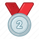 silver, medal, award, prize, badge, achievements