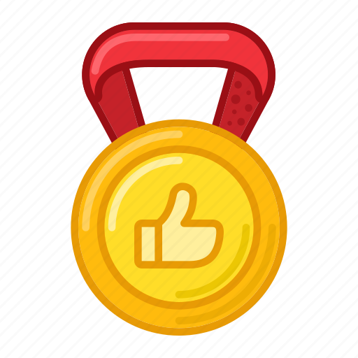 Thumb, up, medal, award, prize, badge, achievements icon - Download on Iconfinder