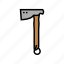 roofing, axe, weapon, ax, hatchet, wood 