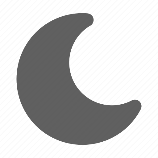 Half moon, moon, night, weather icon - Download on Iconfinder