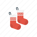 cloth, mittens, socks, wear, winter