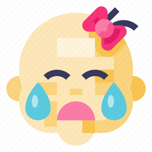 Baby, child, crying, girl, infant, kid, toddler icon - Download on Iconfinder