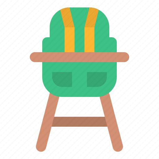 Baby, chair, childhood, eat, high icon - Download on Iconfinder