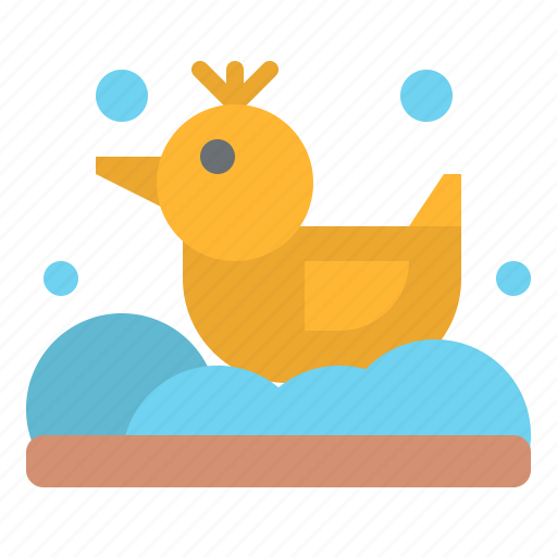 Duck, play, rubber, shower, toy icon - Download on Iconfinder