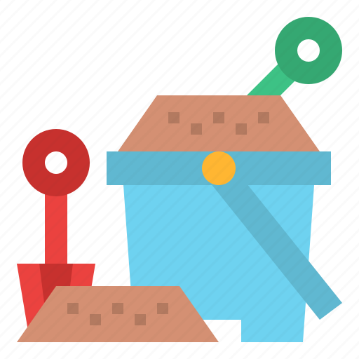 Pail, sand, shovel, summer, toy icon - Download on Iconfinder