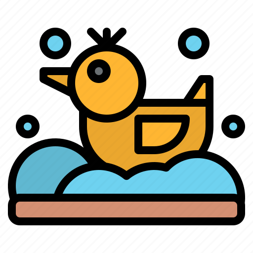 Duck, play, rubber, shower, toy icon - Download on Iconfinder