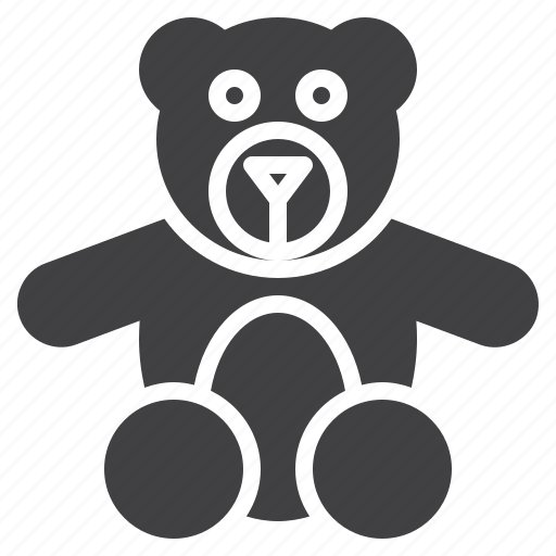 Bear, plush, teddy, toy icon - Download on Iconfinder