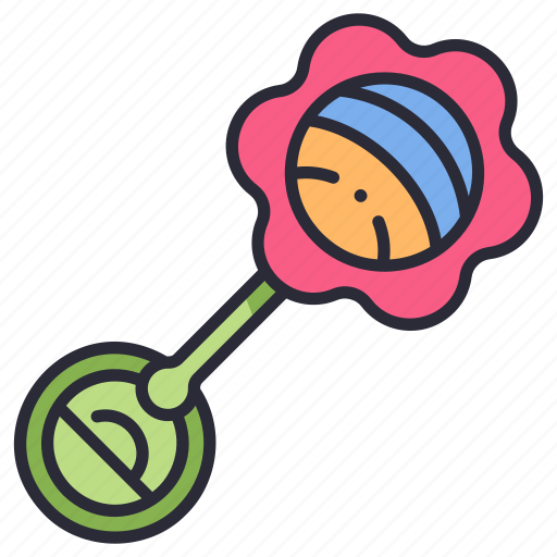 Toy, rattle, play, baby, child, object, newborn icon - Download on Iconfinder