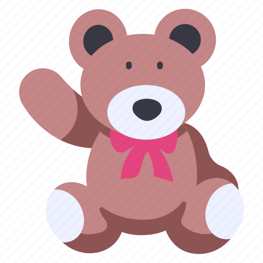 Toy, gift, animal, bear, cute, teddy, happy icon - Download on Iconfinder