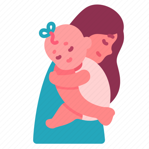 Mom, hug, baby, kid, lovely, beloved, daughter icon - Download on Iconfinder