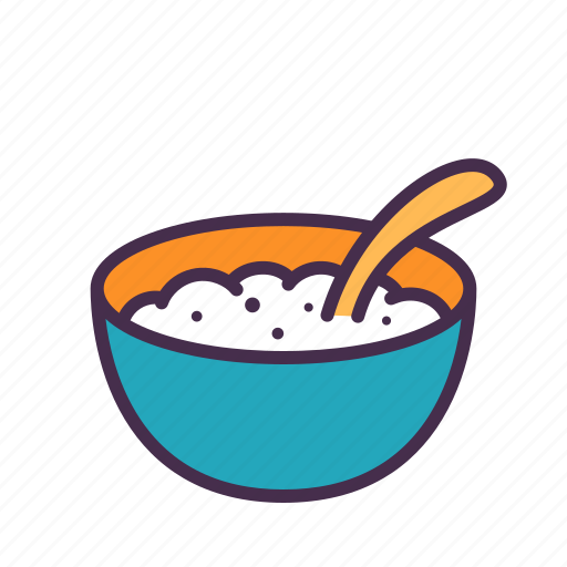 Bowl, rice, food, kid, baby, eating icon - Download on Iconfinder