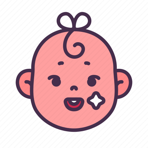 Face, baby, teeth, growth, smiling, happy, daughter icon - Download on Iconfinder