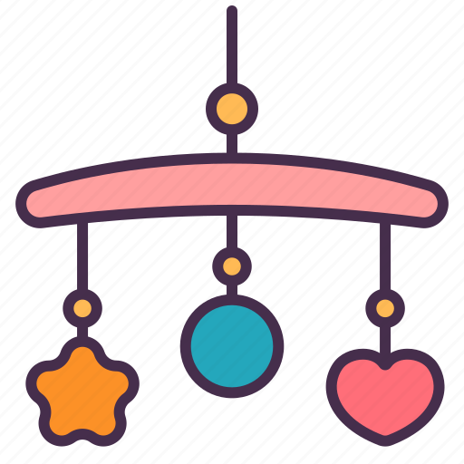 Toy, baby, kid, hanger, stars, heart icon - Download on Iconfinder