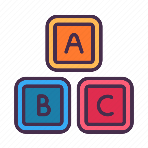 Toy, learning, kid, baby, alphabet, letter, play icon - Download on Iconfinder