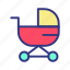 baby, carriage, child, fun, toy 