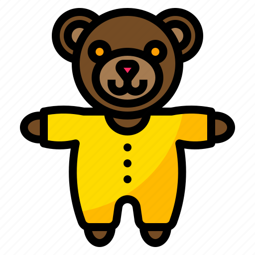 Accessories, baby, bear, plush, teddy icon - Download on Iconfinder