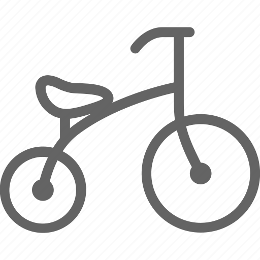 Baby, bicycle, childhood, children, line, tricycle, wheel icon - Download on Iconfinder