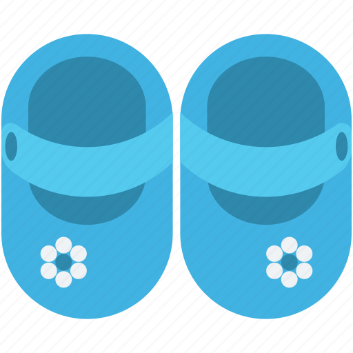 Blue Baby Shoes Clip Art - Blue Baby Shoes Image