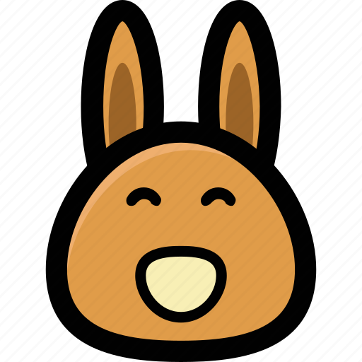 Bunny face, cartoon bunny, funny animal, kid toy, rabbit icon - Download on Iconfinder
