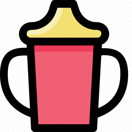Baby cup, drinking beaker, sippy cup, toddler cup, training cup icon - Download on Iconfinder