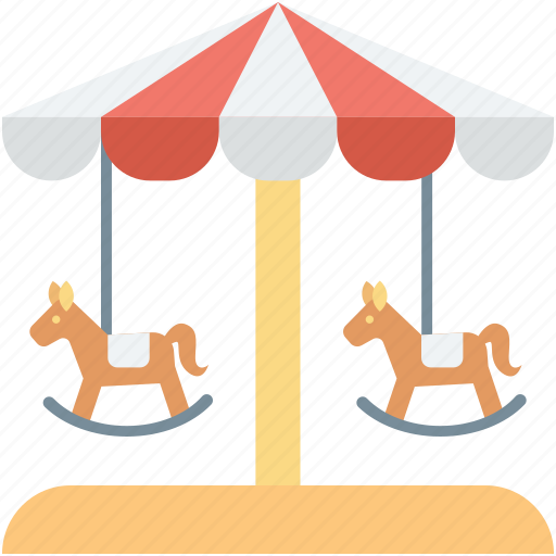 Amusement ride, carousel, funfair, horse carousel, merry go round icon - Download on Iconfinder