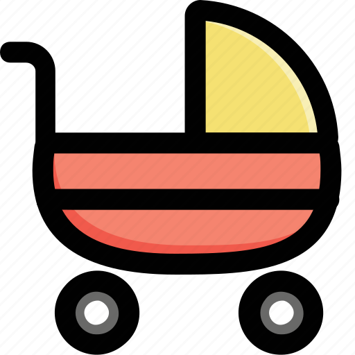 Baby buggy, baby carriage, baby cart, baby transport, carriage icon - Download on Iconfinder