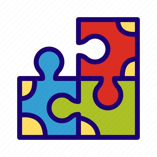 Puzzle, game, toy, solving, problem, teamwork icon - Download on Iconfinder