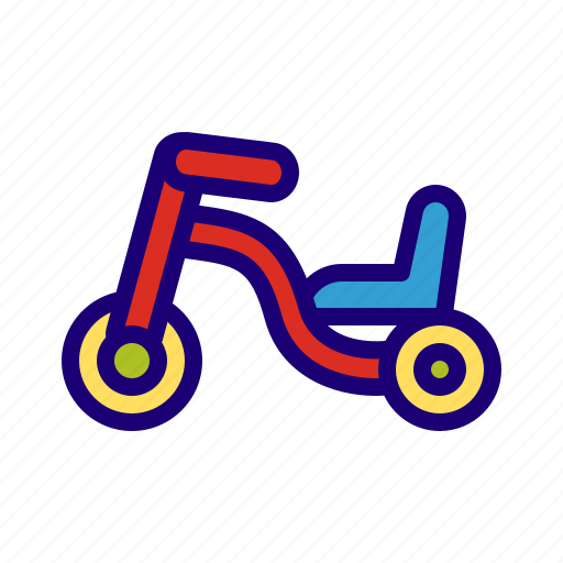 Tricycle, bicycle, kids, children, balance, bike, cycle icon - Download on Iconfinder